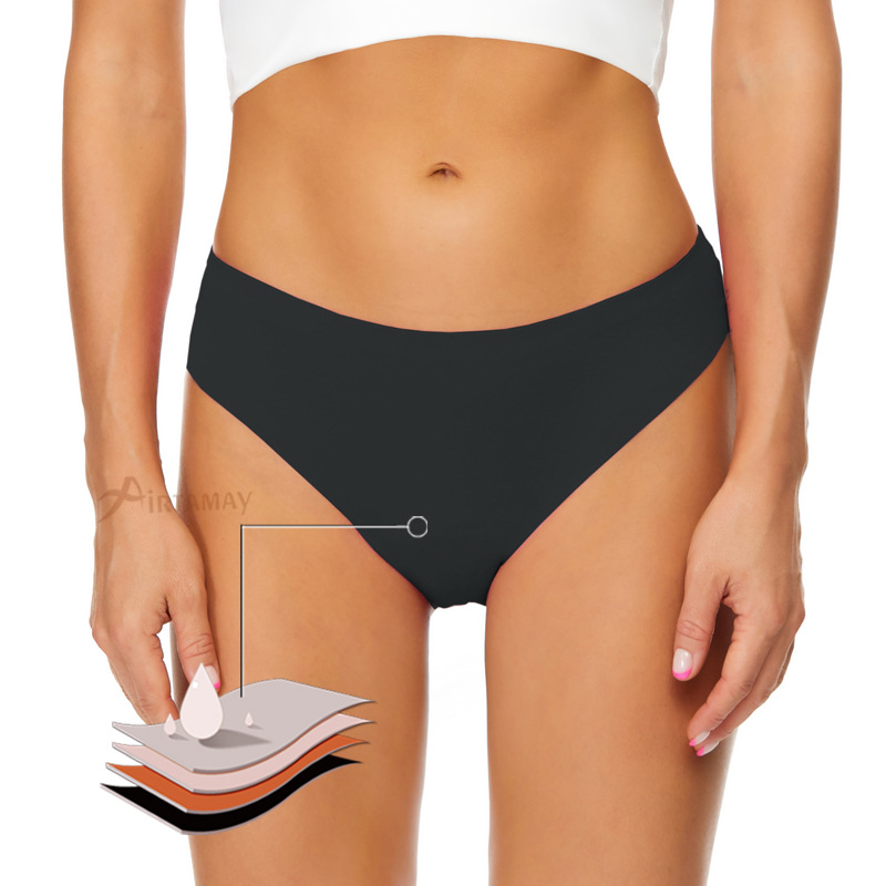 Period Panty Absorbent - Naadloze menstruatiebadkleding voor vrouwen, lekvrije menstruatiebikini-onderdelen,