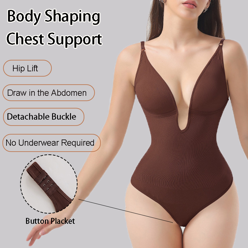 Shapewear Bodysuit Firm - Naadloze shapewear bodysuit voor dames, rugloos,