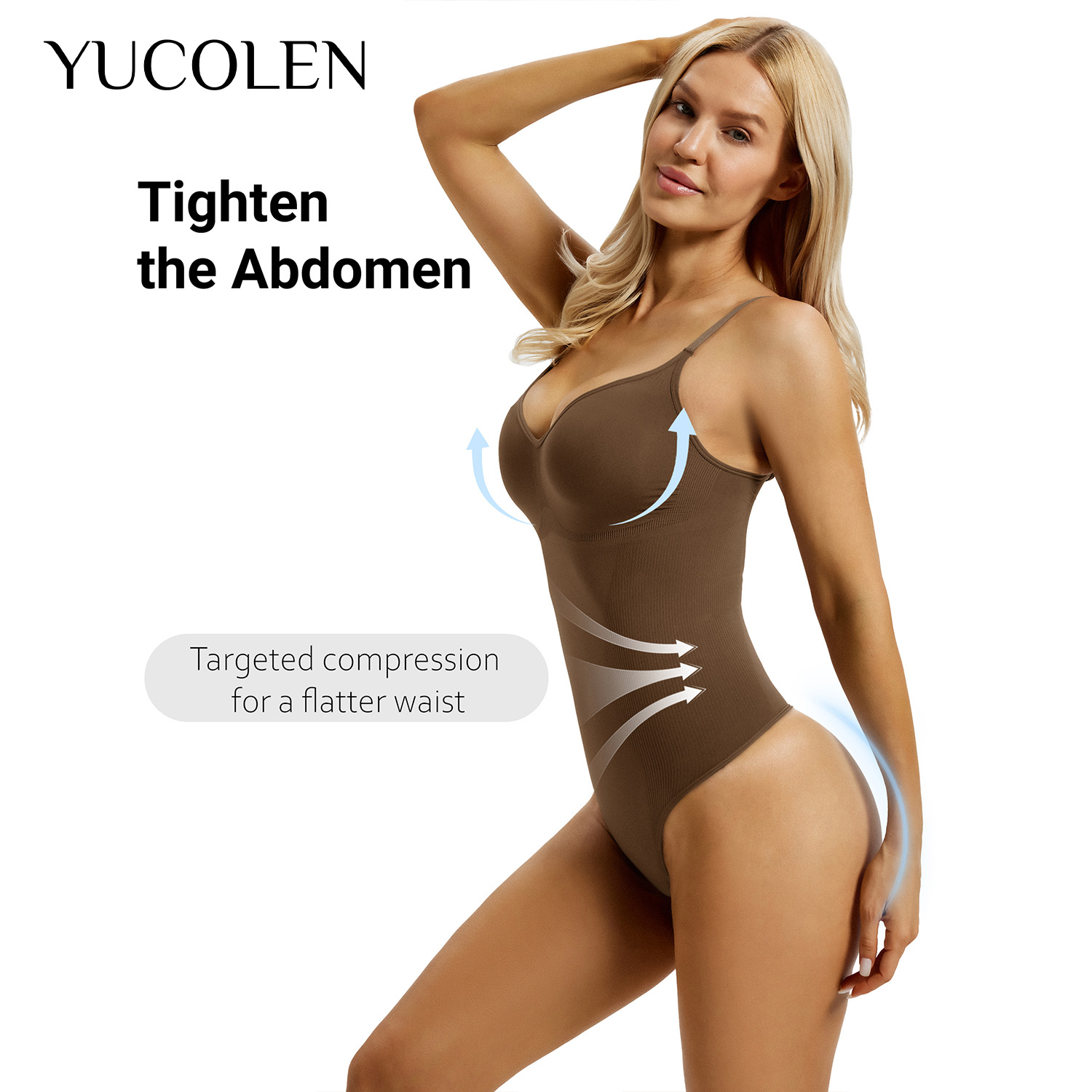 YUCOLEN Dames U-hals string bo - Shapewear Bodysuit Firm recensie en prijs
